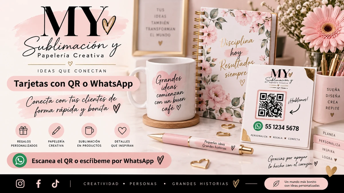 Ejemplo de tarjeta digital con QR y WhatsApp personalizada