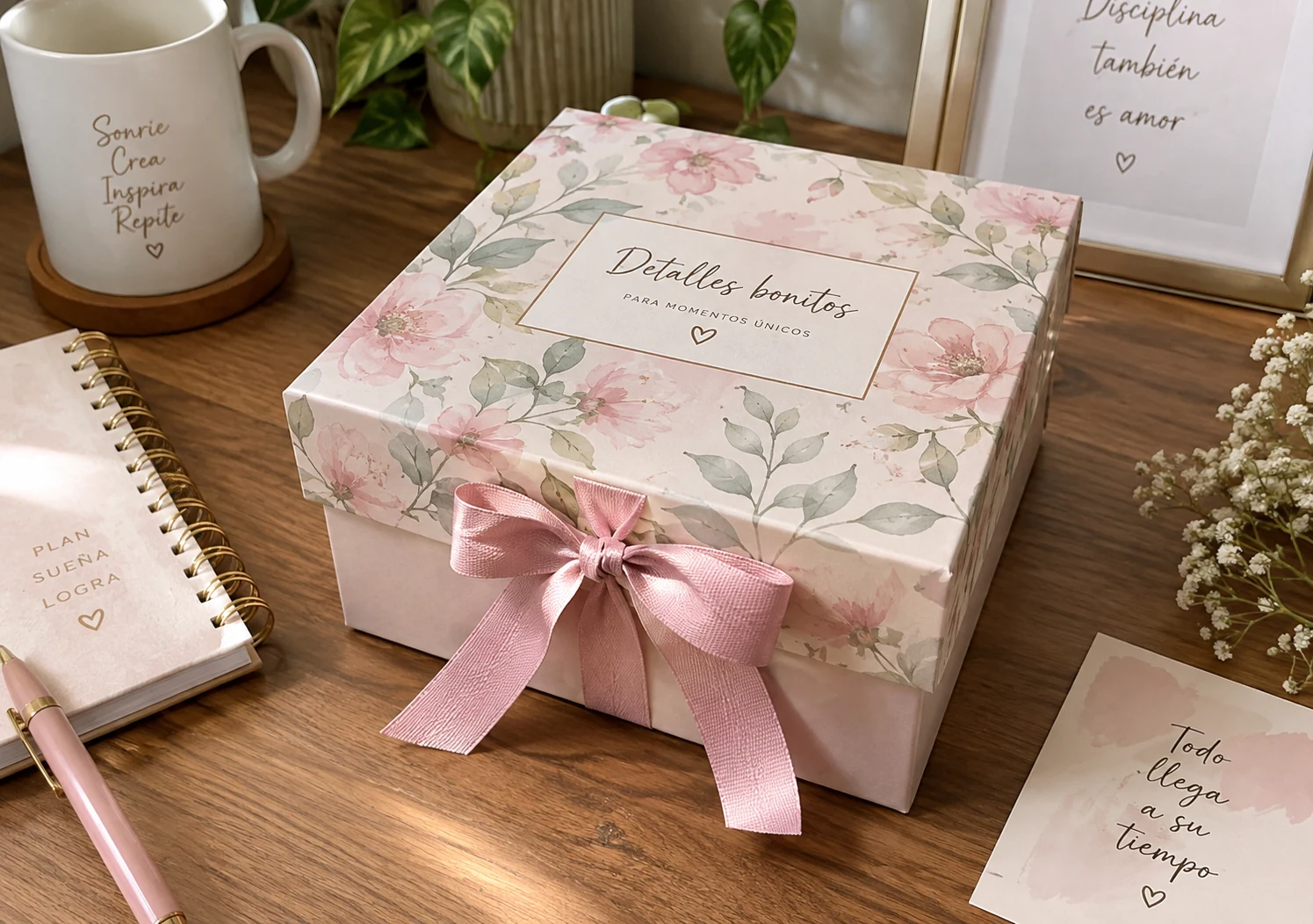Caja de regalo personalizada realizada